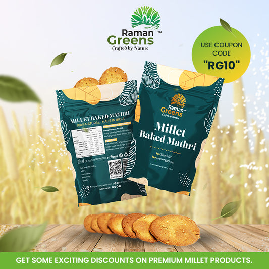 Millet Baked Mathri | Raman Greens
