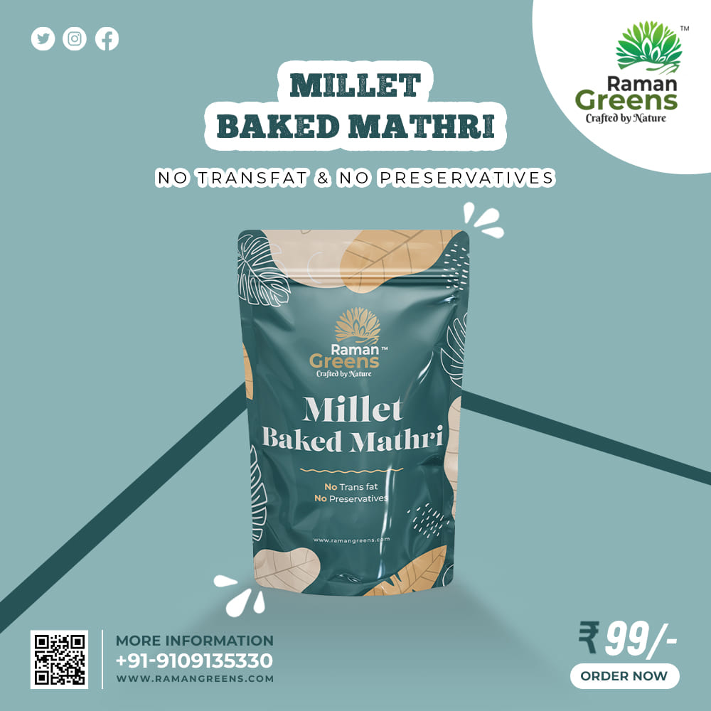 Millet Baked Mathri | Raman Greens