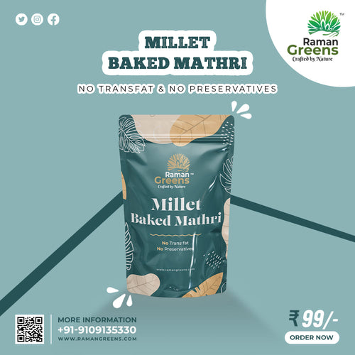 Millet Baked Mathri | Raman Greens