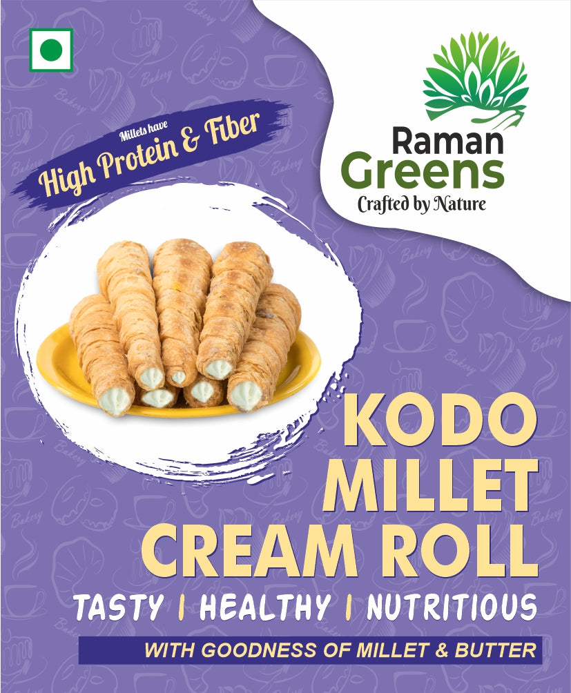 Raman Greens Kodo Millet Cream Roll - Pack of 6