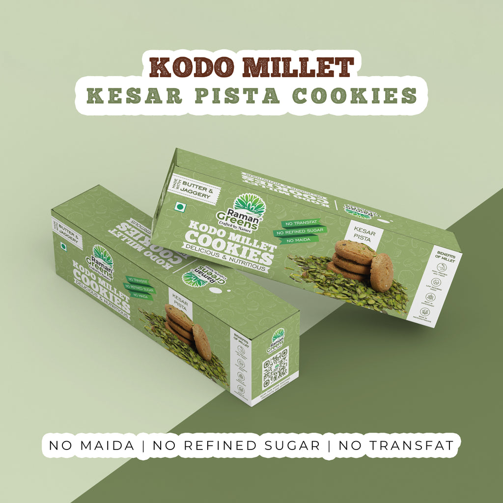 Millet Kesar Pista cookies