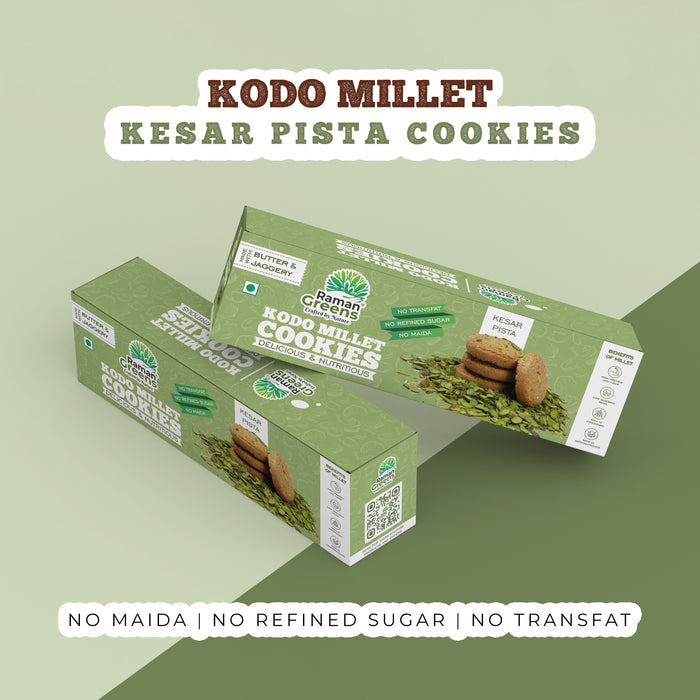 Millet Kesar Pista cookies